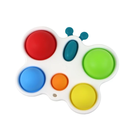 Silikoninė lenta „Spalvingas drugelis Pop It“