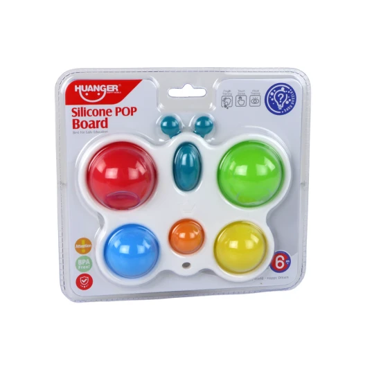 Silikoninė lenta „Spalvingas drugelis Pop It“