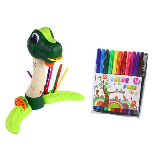 Dinozaurų piešimo projektoriaus su priedais Miego priemonės ir projektoriai