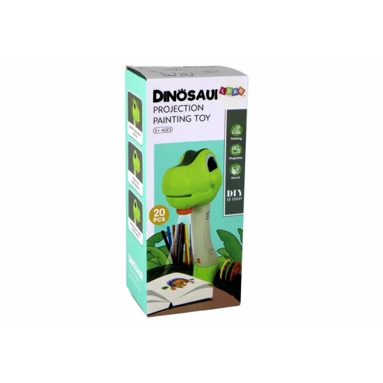 Dinozaurų piešimo projektoriaus su priedais Miego priemonės ir projektoriai