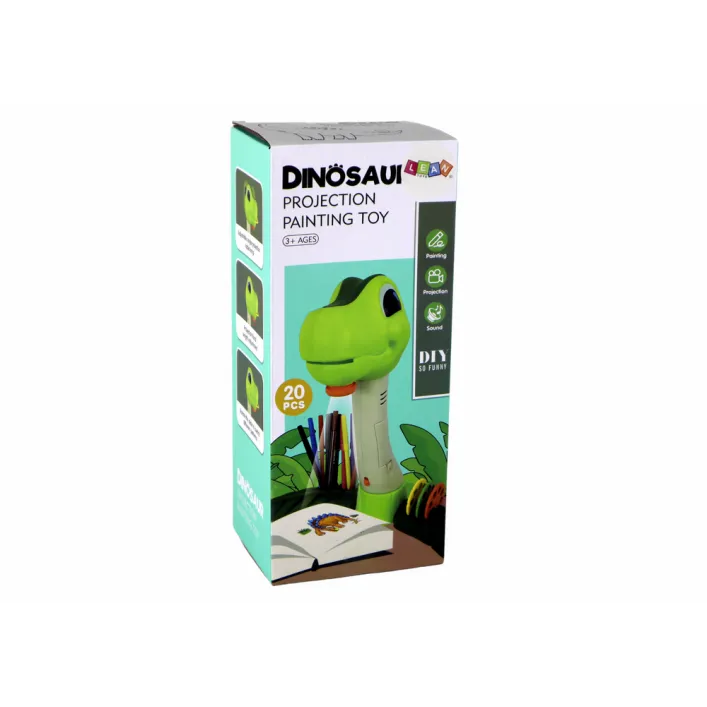 Dinozaurų piešimo projektoriaus su priedais Miego priemonės ir projektoriai