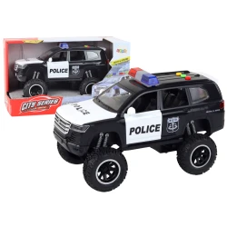 Offroad juodas policijos automobilis