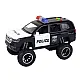 Offroad juodas policijos automobilis Žaisliniai automobiliai