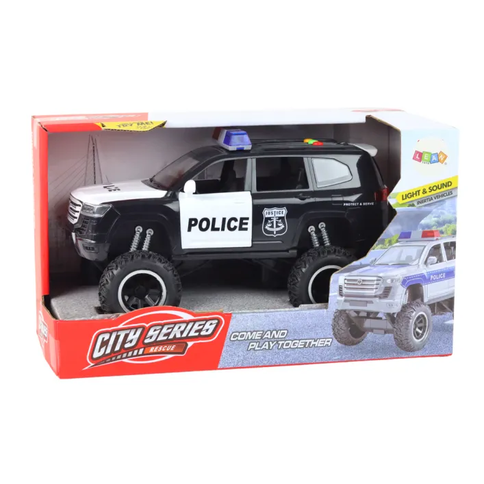 Offroad juodas policijos automobilis Žaisliniai automobiliai