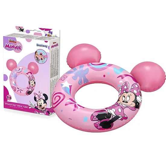 Ujumisrõngas Minnie Mouse’iga, 74 cm x 76 cm, Bestway 9102N