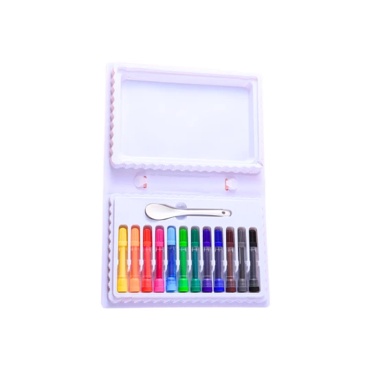 Spalvotų vandens žymeklių rinkinys 12 vnt. Lavinamieji