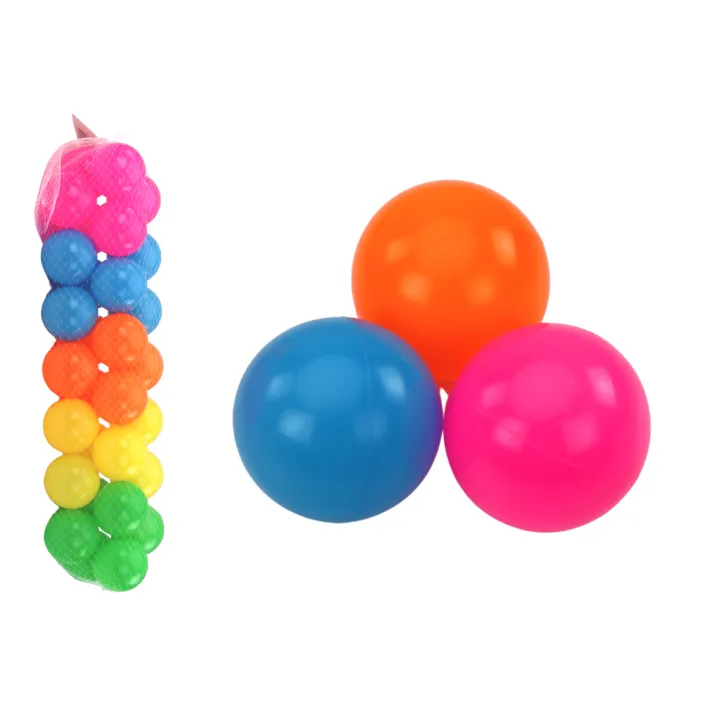 Värilliset muoviset biljardipallot 7 cm 30 kpl. Vauvoille