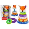 Plush coloured pyramid Fox 27 cm