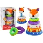 Plush coloured pyramid Fox 27 cm
