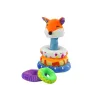 Plush coloured pyramid Fox 27 cm