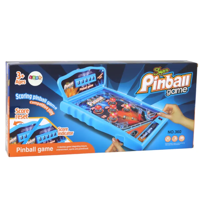 Pinballo arkadinis žaidimas su rezultatų lentele