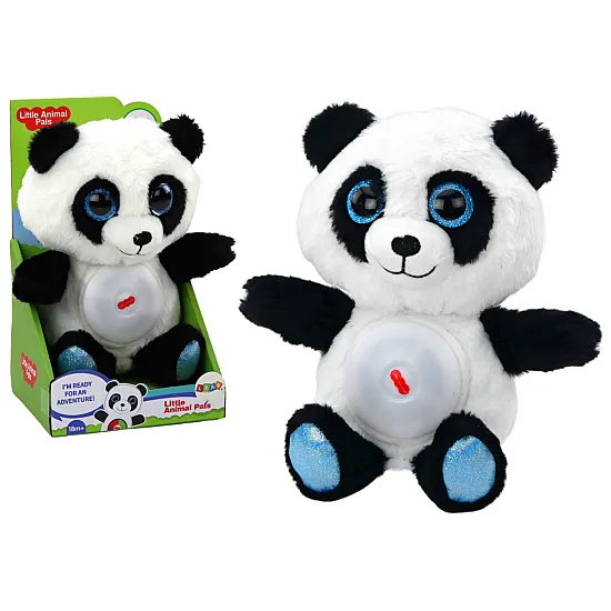 Panda lācis miega šūpuļlampa, mīkstā rotaļlieta, 30 cm