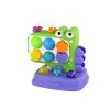 Violetinė dinozaurų edukacinė lenta „Whack-A-Mole“ rūšiavimo žaidimas vaikams