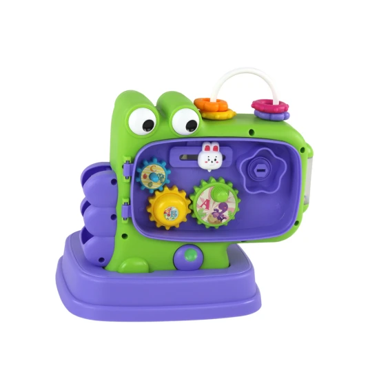 Violetinė dinozaurų edukacinė lenta „Whack-A-Mole“ rūšiavimo žaidimas vaikams