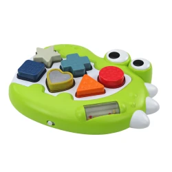 Žalias lavinamasis formelių rūšiavimo žaislas Krokodilas