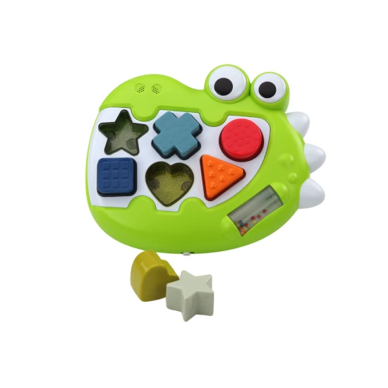 Žalias lavinamasis formelių rūšiavimo žaislas Krokodilas