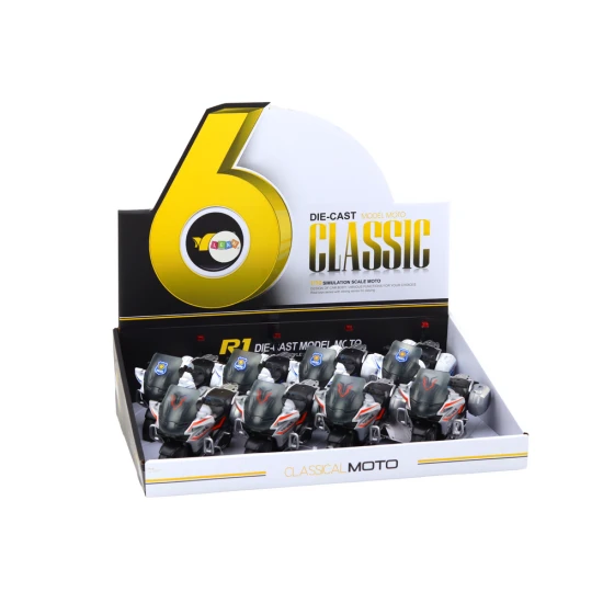 Policijos ir sportinis motociklas su frikcine pavara Žaisliniai motociklai