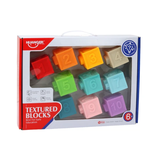 Sensorinės, spalvotos kaladėlės