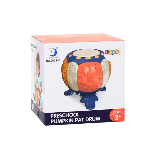 Oranžinis interaktyvus muzikinis žaislas