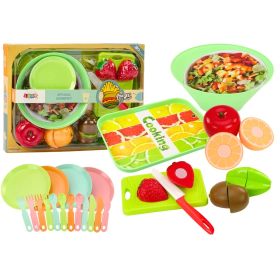 Fruit Cutting Set Salad Cutlery Tray Foodstuffs 25 pcs. Buitiniai prietaisai, virtuvės