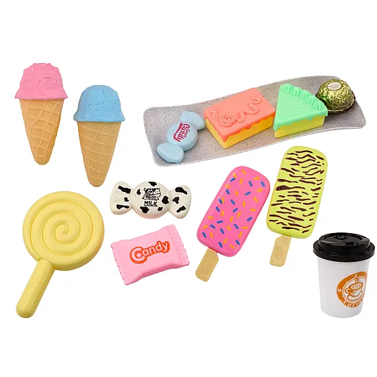 Confectionery Cafe Set Sweets Figurines Coffee Cake 25 pcs. Buitiniai prietaisai, virtuvės