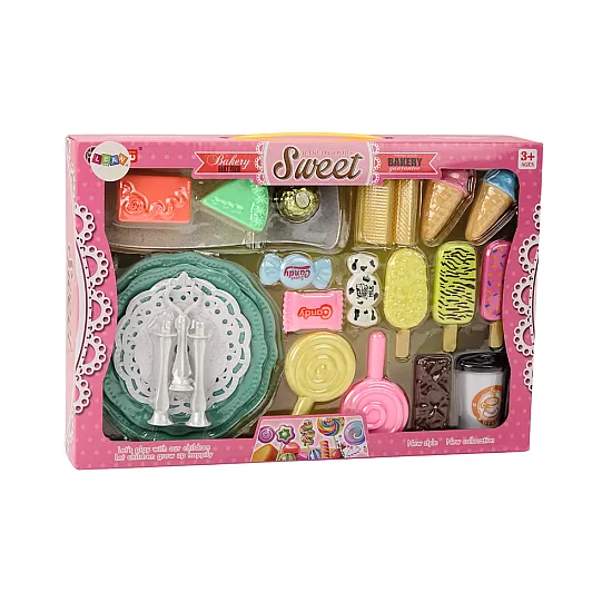 Confectionery Cafe Set Sweets Figurines Coffee Cake 25 pcs. Buitiniai prietaisai, virtuvės