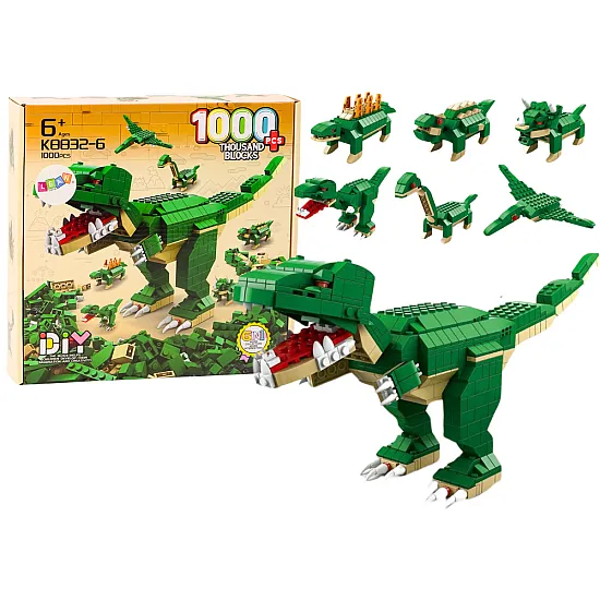 Statybinių kaladėlių rinkinys dinozaurų tema Konstruktoriai