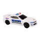Baltas policijos automobilis-robotas Žaisliniai automobiliai