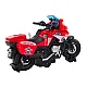 Motorcycle turn-around rescue DIY lights sound red