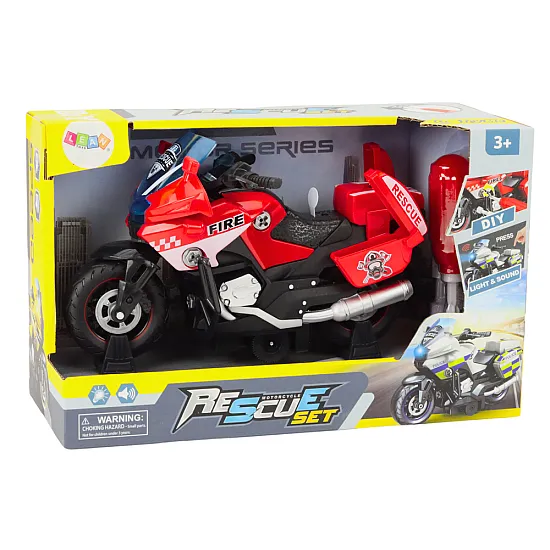 Motorcycle turn-around rescue DIY lights sound red