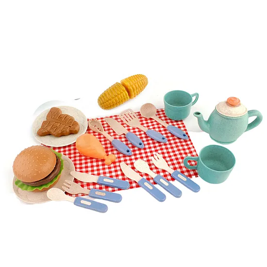 Barbecue Set Grill Food Cutlery Plates Cups Buitiniai prietaisai, virtuvės