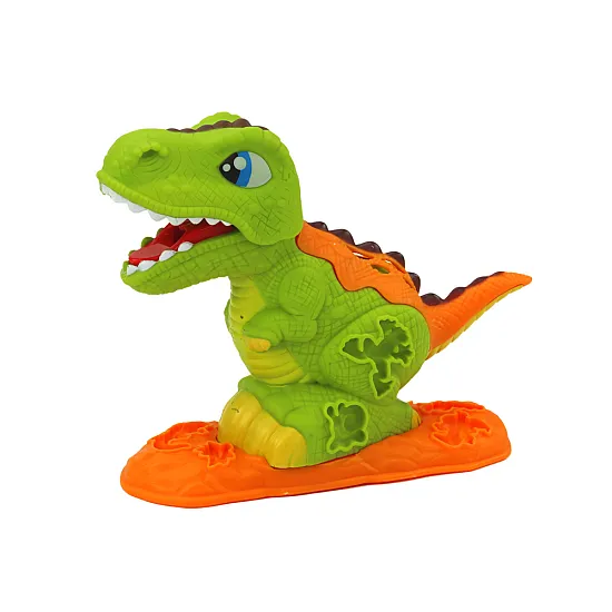 Plastilino rinkinys 6 spalvų su dinozauru