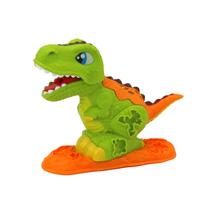 Plastilino rinkinys 6 spalvų su dinozauru