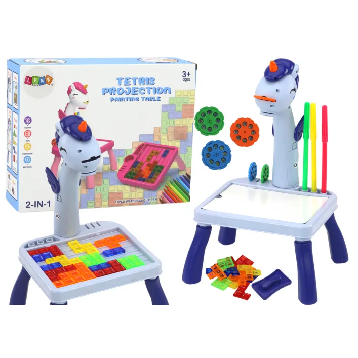 Mini projektorius Tetris stalas 2in1 Miego priemonės ir projektoriai