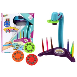 Piešimo projektorius su 3 keičiamiais diskais