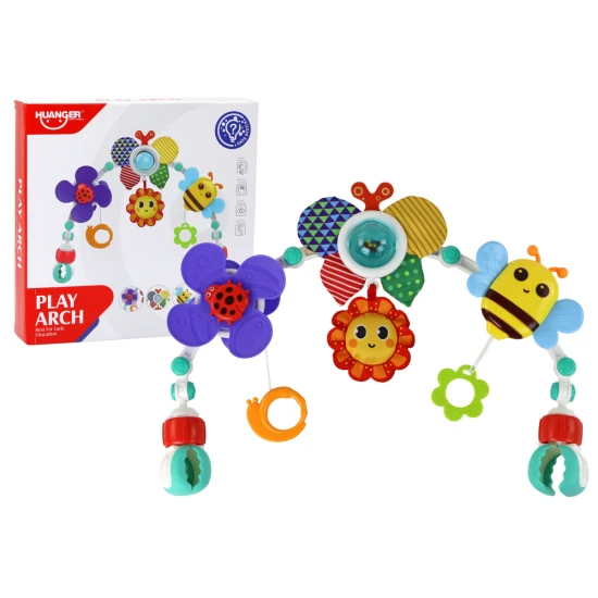 Kūdikių lovelės ir vežimėlio lankelis su žaisliukais