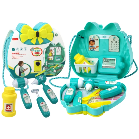 Turkio spalvos gydytojo rinkinys maišelyje Gydytojo rinkiniai