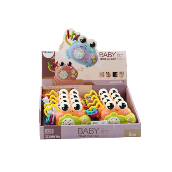 Krabų formos barškutis su projektoriumi Kūdikiams