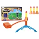 Foam Rocket Launcher Pump 3 Pieces Yellow Stalo ir sporto žaidimai