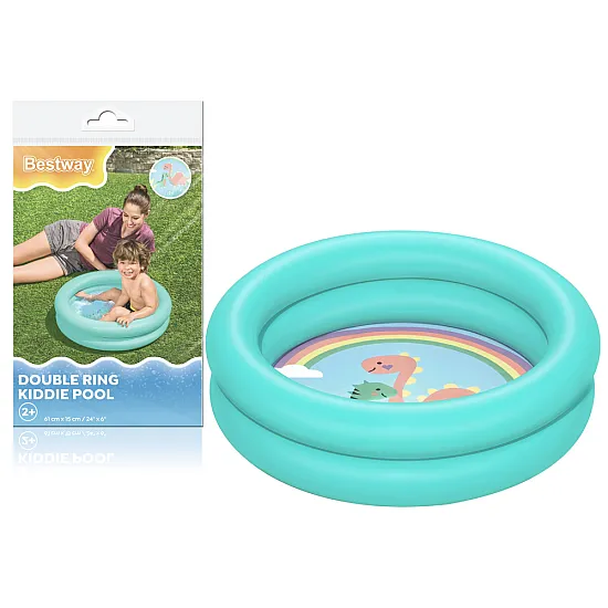 Pripučiamas mėtinės spalvos baseinas 61 cm x 15 cm Bestway 51061