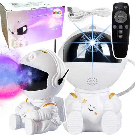LED žvaigždė Astronautas projektorius su USB nuotolinio valdymo pulteliu