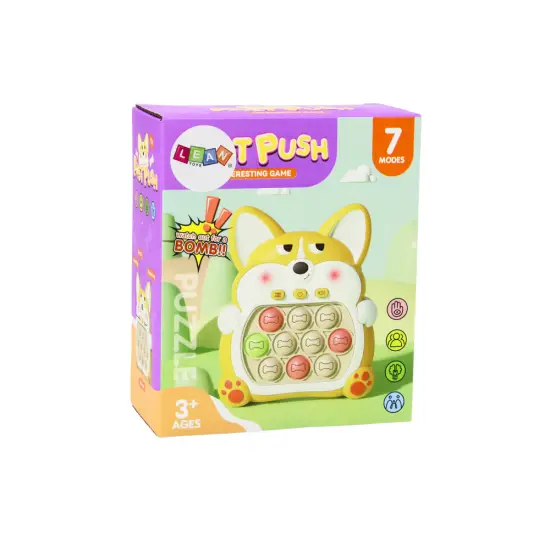 Geltonas Pop-It žaidimas Fox Stalo ir sporto žaidimai