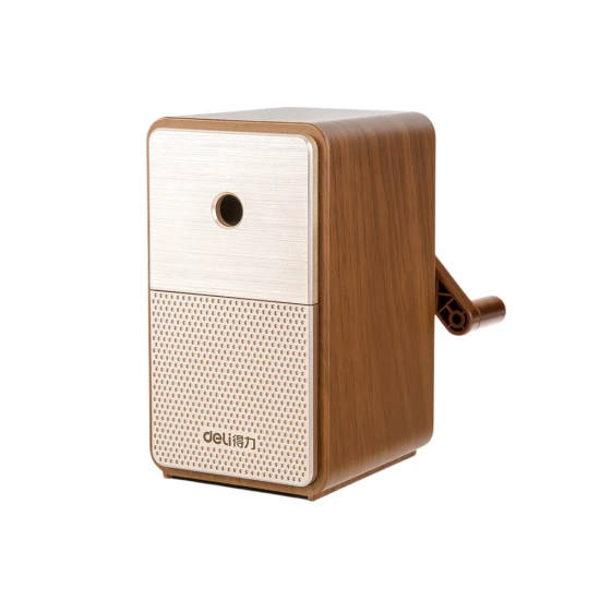 Rudas pieštukų drožtukas su indeliu Drožtukai ir trintukai