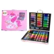 Artistic Set in a Suitcase with a Unicorn Pink 150 EL Kanceliarinės prekės