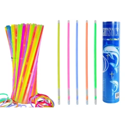 Šviečiančios lazdelės 100 vnt., įvairių spalvų, šviečia tamsoje