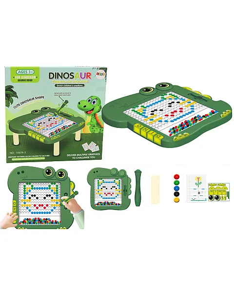 Mokomoji magnetinė žalia lenta Dinozaurų dėlionė