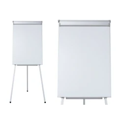 Magnetinė lentelė su trikoju stovu, balta, 70 x 100 cm