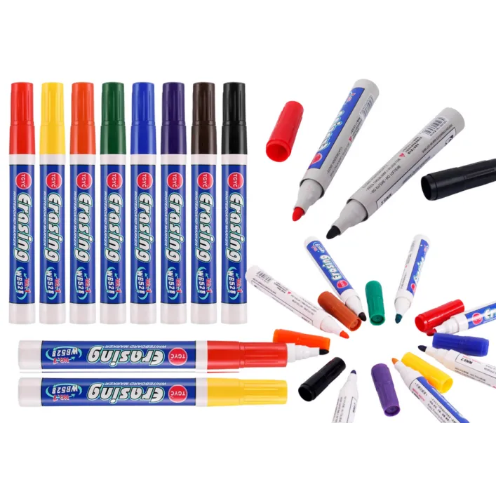 Set of 8 Colored Whiteboard Markers Kanceliarinės prekės