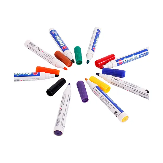Set of 8 Colored Whiteboard Markers Stationery