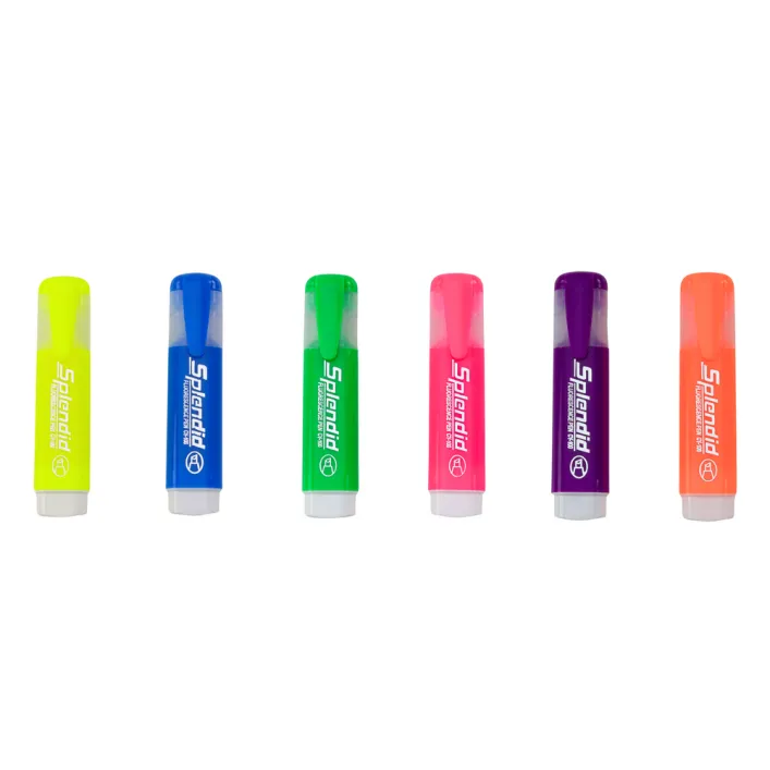 Highlighter Pen Set Pastel Colors 6pcs. Kanceliarinės prekės